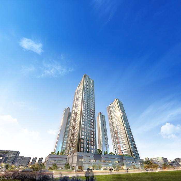 진주 강남동 일동 미라주 주상복합 아파트 신축공사